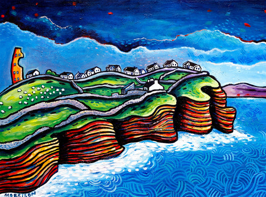 Cliff cottages, Liscannor