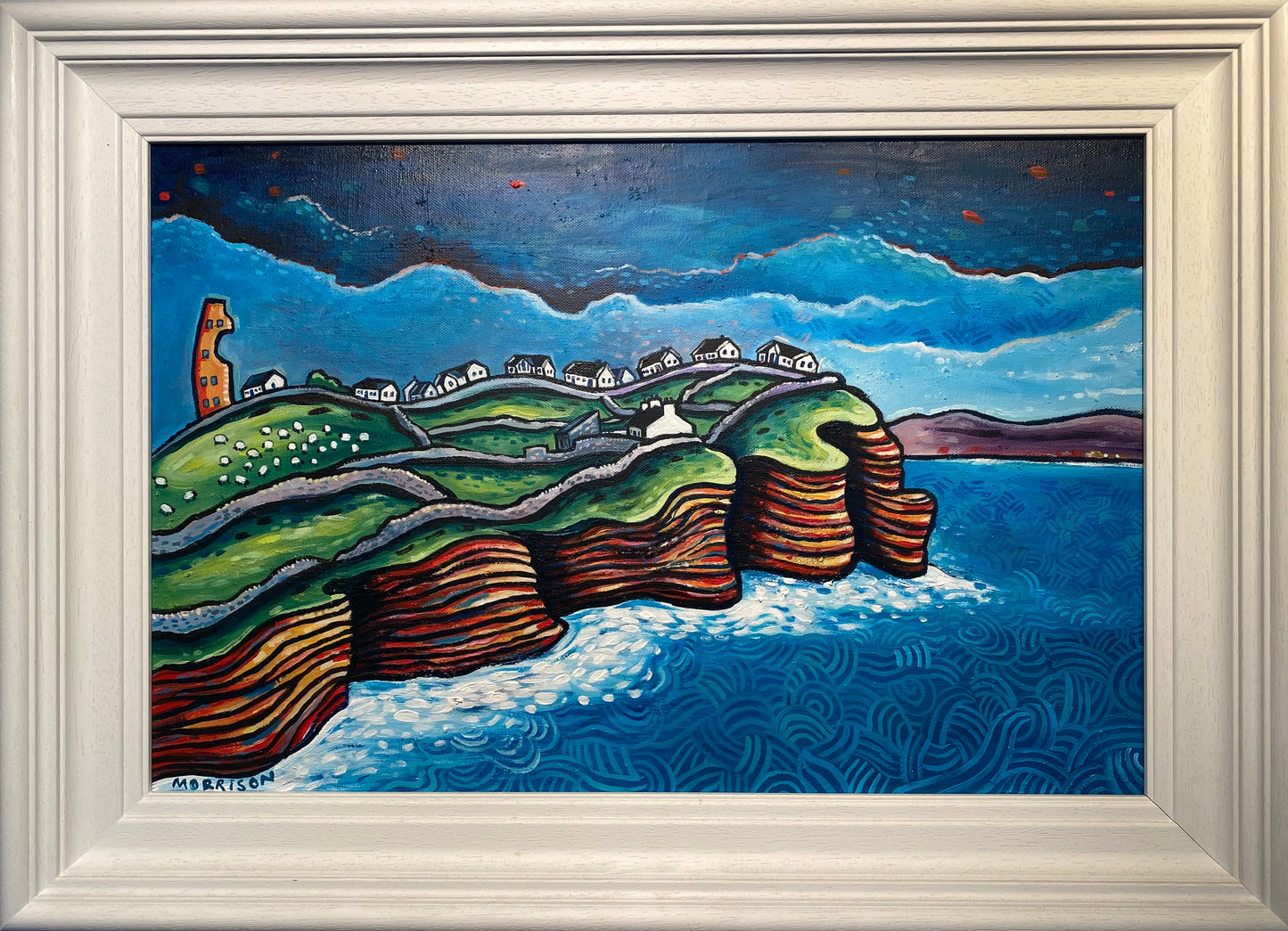 Cliff Cottages (original painting)